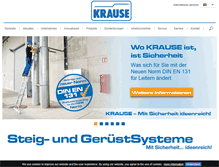 Tablet Screenshot of krause-systems.ch